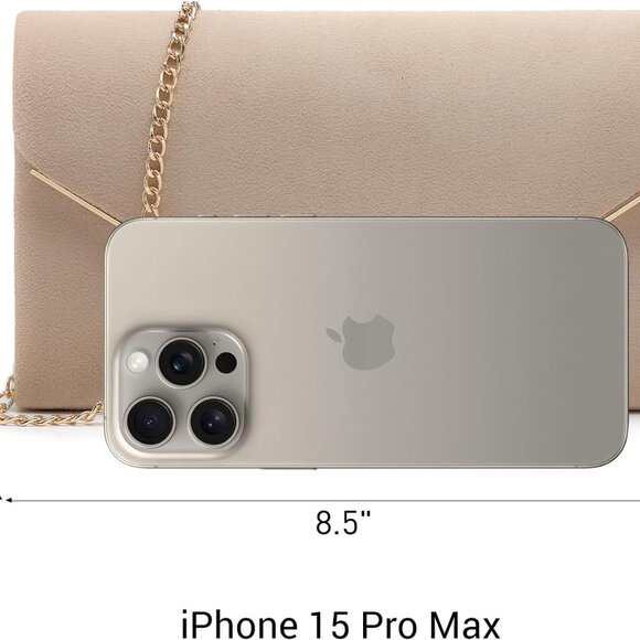 Women Faux Suede Evening Clutch Bag Formal Party Purse Wedding Prom - Picture 5 of 6